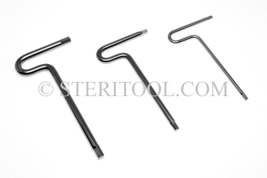 #11945 - SET: 7 pc Stainless Steel T Hex Key Inch Set: 7/64" ~ 1/4". T, hex, hex key, formed, stainless